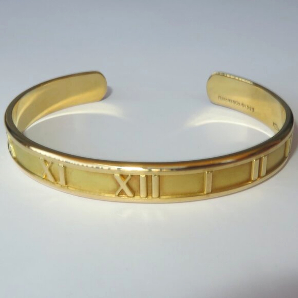 Tiffany Atlas Cuff Bracelet 18K Yellow Gold